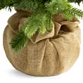 ŚWIERK w doniczce z ozdobnym workiem jutowym - sztuczne drzewko choinkowe