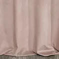 Zasłona welwetowa pudrowo różowa z dekoracyjnym pasem 140x250 cm przelotka - PERI