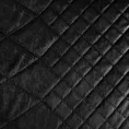 Narzuta welwetowa czarna 170x210 cm pikowana metodą hot press w geometryczny wzór LUIZ 3 Design 91