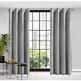 Zasłona welwetowa stalowa 140x250 cm przelotka - ROSA - Design 91