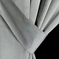 Zasłona welwetowa jasnoszara, troczek w zestawie140x300 cm taśma - ANTARA
