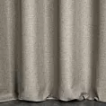 Zasłona szyta na taśmie 5 cm kremowa z tkaniny trudnopalnej, zaciemniającej, typu blackout z efektem melanżu