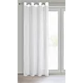Firana biała o strukturze deszczyku 140x250 cm przelotka ANNA