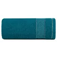 Ręcznik kąpielowy 50x90 cm bawełniany kolor ciemnoturkusowy z ozdobną bordiurą 500 g/m2 NESSY