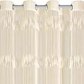 Zasłona jasnobeżowy zdobiona fantazyjnym wzorem 140x250 cm przelotka - SOTERA - Eva Minge