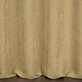 Zasłona szyta na flexach beżowa miękka, szenilowa tkanina o wyraźnym splocie i delikatnym połysku