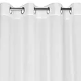 Firana biała z błyszczącej tkaniny o gęstym splocie 140x250 cm przelotka MARGO