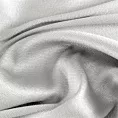Zasłona szyta na tunelu srebrna z tkaniny strukturalnej z delikatnym połyskiem