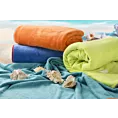 Ręcznik plażowy 80x160 cm z mikrofibry kolor granatowy szybkoschnący 380 g/m2 IGA