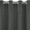Zasłona grafitowa z matowego welwetu 140x250 cm przelotka - MILO