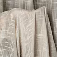 Zasłona beżowa w stylu eko o luźnym płóciennym splocie 140x270 cm taśma - RUBI