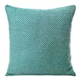 Poszewka na poduszkę 45x45 cm miętowo, turkusowa z drobnym wzorem jodełki AKRYL 4