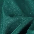 Poszewka szyta ciemnoturkusowa z tkaniny z dodatkiem połyskującej nici, z widocznym ozdobnym splotem