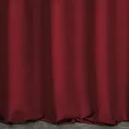 Zasłona szyta na taśmie 5 cm ADESSA bordowa z miękkiej tkaniny o welurowej strukturze