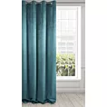 Zasłona welwetowa turkusowa gładka 140x250 cm przelotka - PIERRE