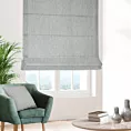 Roleta rzymska szara z tkaniny typu bukla z efektem melanżu