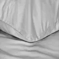 Pościel 220x200 cm bawełniana gładka kolor jasnoszary NOVA 3
