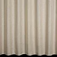 Zasłona szyta na taśmie 5 cm ADISA jasnobeżowa o luźnym lnianym splocie z błyszczącą nicią