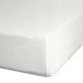 Prześcieradło frotte z gumką 220x200 cm z bawełny kolor kremowy 170 g/m2 Design 91