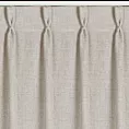 Zasłona beżowa o płóciennym splocie z efektem melanżu 125x270 cm (wymiar podany na gotowo) system flex - JULA