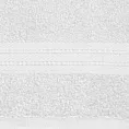 Ręcznik kąpielowy 70X140 cm bawełniany kolor biały z żakardową bordiurą 500 g/m2 KAYA
