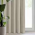 Zasłona ciemnobeżowa 100% zaciemniająca z tkaniny typu blackout 135x270 cm taśma SUZAN