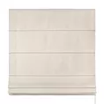 Roleta rzymska LUXOR kremowa z eleganckiej lśniącej tkaniny o drobnym splocie