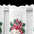 Tkanina firanowa zazdrostka etamina z świątecznym haftem