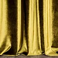 Zasłona szyta na taśmie 5 cm SAFARI oliwkowa z miękkiej welwetowej tkaniny z połyskiem