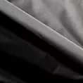 Obrus szyty szary z tkaniny typu Blackout zaciemniającej w 100%