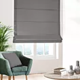 Roleta rzymska szara z miękkiej tkaniny o welurowej strukturze