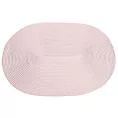 Podkładka owalna na stół pudrowo różowa 30 x 45 cm JUDY 2 pleciona