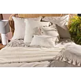 Pościel 160x200 cm bawełniana kolor beżowy, kremowy w stylu boho SEVILLE 2 Terra Collection