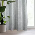 Zasłona srebrna o płóciennym splocie ze złotym połyskiem 140x280 cm taśma - BLANKA