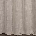Zasłona szyta na taśmie 5 cm jasnoróżowa o naturalnym, luźnym splocie w stylu eko