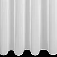 Firana szyta na taśmie 5 cm biała półprzezroczysta, z matowego woalu, o niestandardowej wysokości 370cm, wykończona obciążnikiem