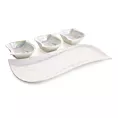 Komplet paterki z trzema miseczkami z wypukłym wzorem NINA
