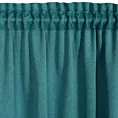 Zasłona ciemnoturkusowa zaciemniająca o strukturalnym wzorze 130x300 cm taśma - CARLO