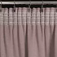 Zasłona pudrowy róż zaciemniająca o strukturalnym wzorze 130x300 cm taśma - CARLO