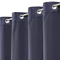 Zasłona granatowa o strukturze sztruksu 140x250 przelotka - JULIE