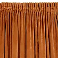 Zasłona ruda z ekskluzywnego aksamitnego welwetu 290 g/m2 140x270 cm taśma - RIA - Diva Line