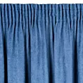 Zasłona granatowa z matowego welwetu 140x250 cm taśma - AMAYA - Diva Line