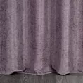 Zasłona szyta na taśmie 5 cm BRIANNA fioletowa miękka szenilowa o wyraźnym splocie i lekkim połysku