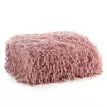 Koc z przyjemnego futerka 130x170 cm pudrowy ADORE