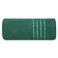 Ręcznik kąpielowy 50x90 cm bawełniany kolor ciemnozielony z ozdobnym stębnowaniem na bordiurze 500 g/m2 FIORE