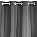 Zasłona grafitowa, matowa 140x250 cm przelotka - TRIS
