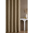 Zasłona szyta na taśmie 8 cm miodowa tkanina o naturalnym charakterze z efektem melanżu
