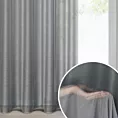 Firana stalowa o strukturze drobnego deszczyku wzór poziomy 140x250 cm przelotka REBECCA