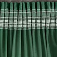 Zasłona zielona z miękkiego welwetu 140x250 cm taśma - SUZANA