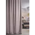 Zasłona szyta na flexach ENYA pudrowo różowa z miękkiej półmatowej tkaniny welwetowej
